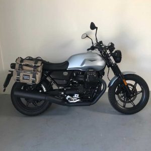 Moto Guzzi V7 850 Borse Laterali SAHARA GRIGIO 01