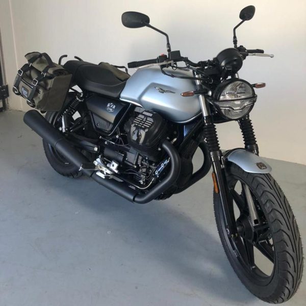 Moto Guzzi V7 850 Borse Laterali SAHARA VERDE 02