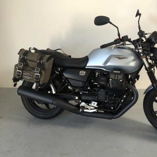 Moto Guzzi V7 850 Borse Laterali Sahara Centenario Verde 03