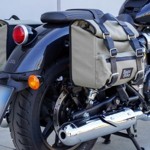 Royal Enfield Super Meteor 650 Borse Laterali Sahara Grigia 01