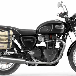 Triumph Bonneville T100 Borse Laterali Sahara Grigia 02