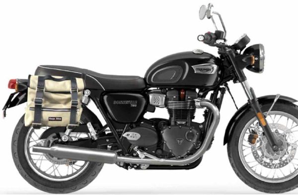 Triumph Bonneville T100 Borse Laterali Sahara Grigia 02