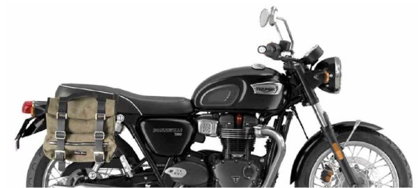 Triumph Bonneville T100 Borse Laterali Sahara Verde