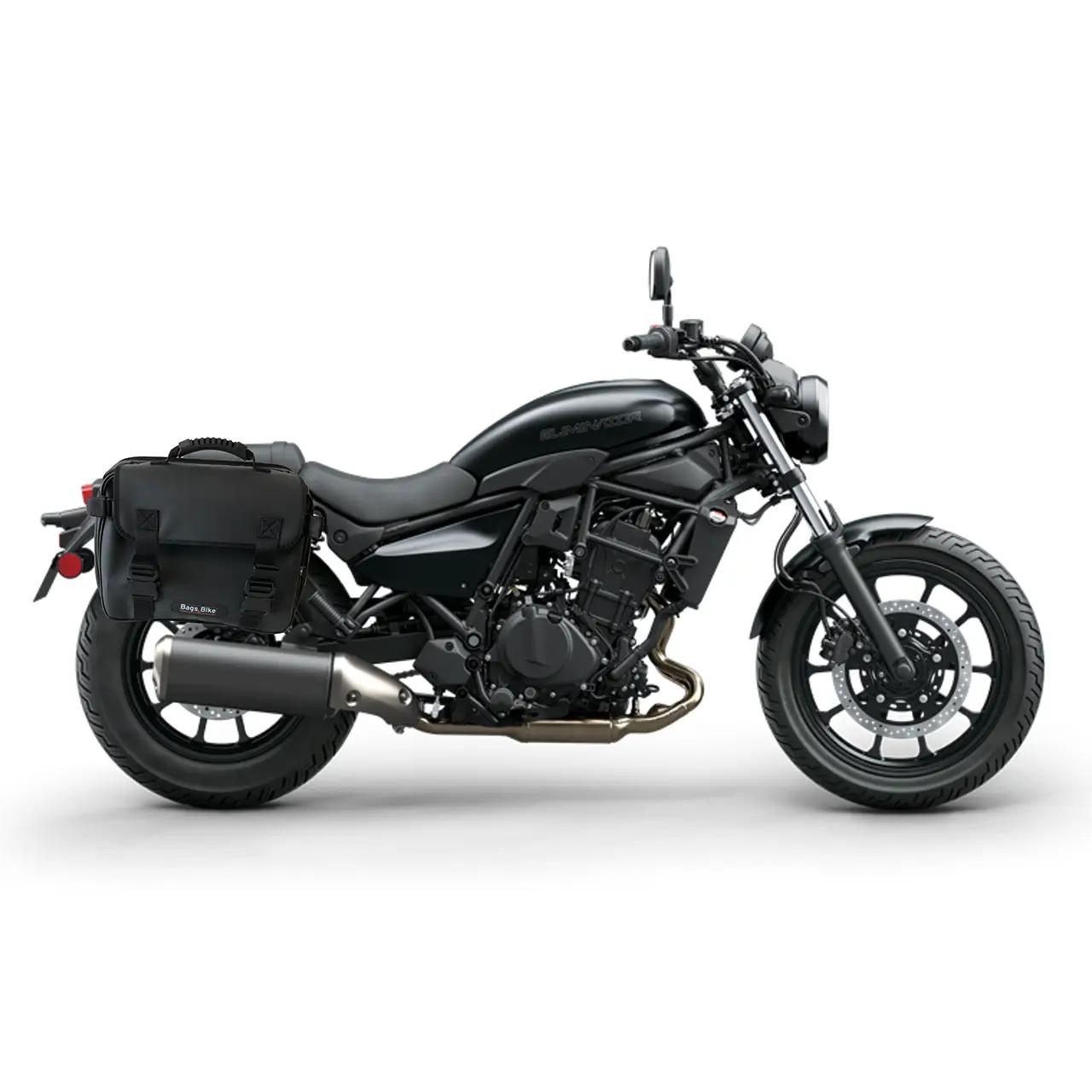 Panniers for Kawasaki Eliminator, pair of ADVENTUR side bags - Image 2