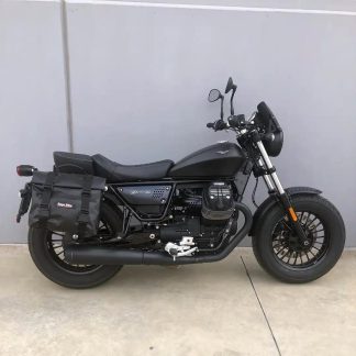 Panniers for Moto Guzzi Bobber, pair of AMIATA side bags