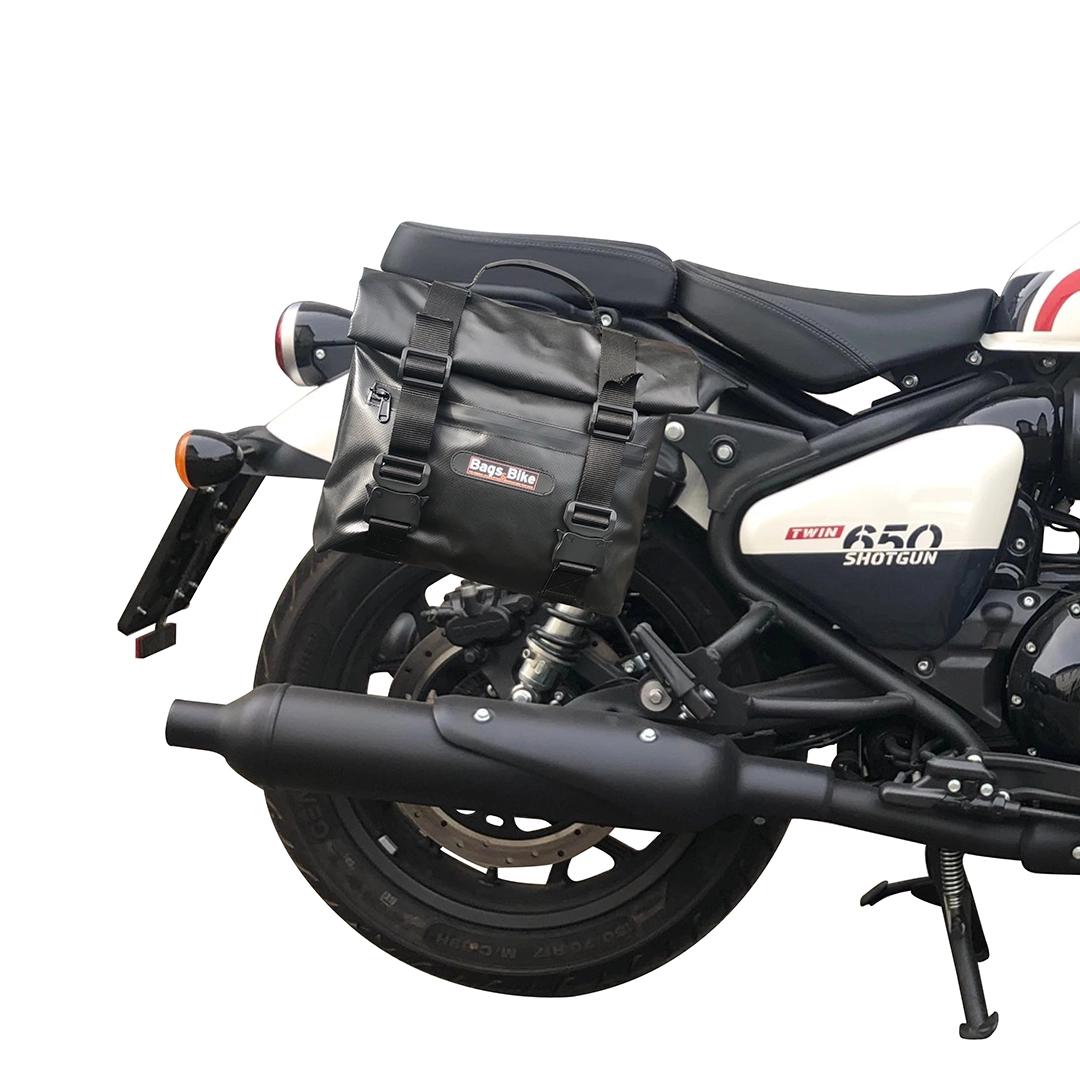 Panniers for Royal Enfield Shotgun, pair of AMIATA side bags - Image 2