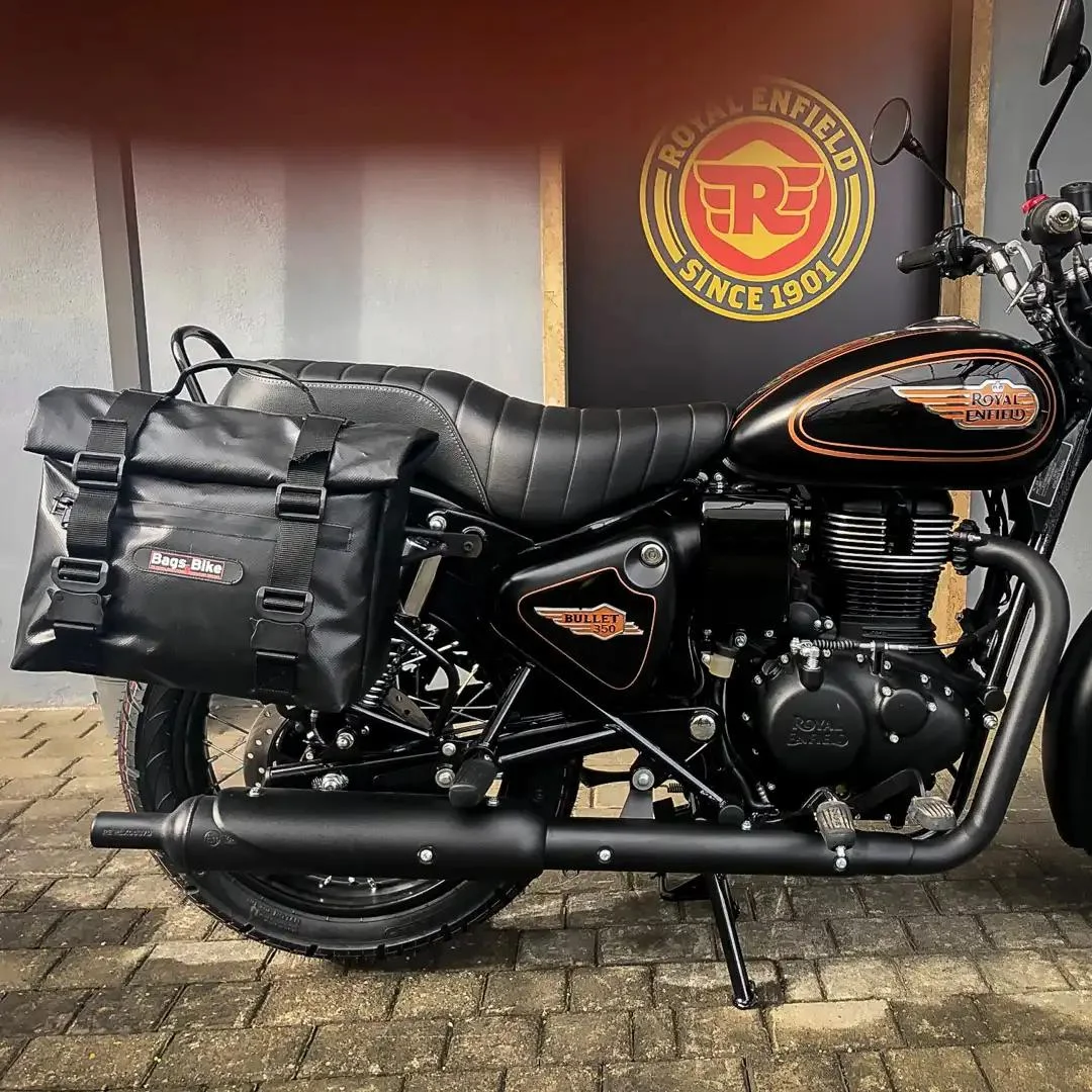 Borse laterali per Royal Enfield Bullet 350, coppia di borse AMIATA