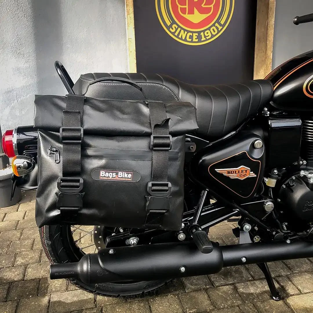 Borse laterali per Royal Enfield Bullet 350, coppia di borse AMIATA - immagine 2
