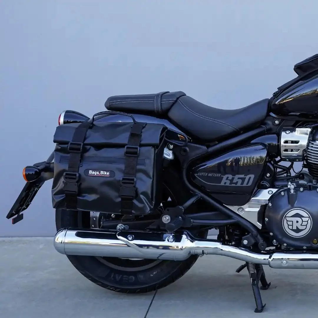 Borse laterali per Royal Enfield Super Meteor 650, coppia di borse AMIATA - immagine 2