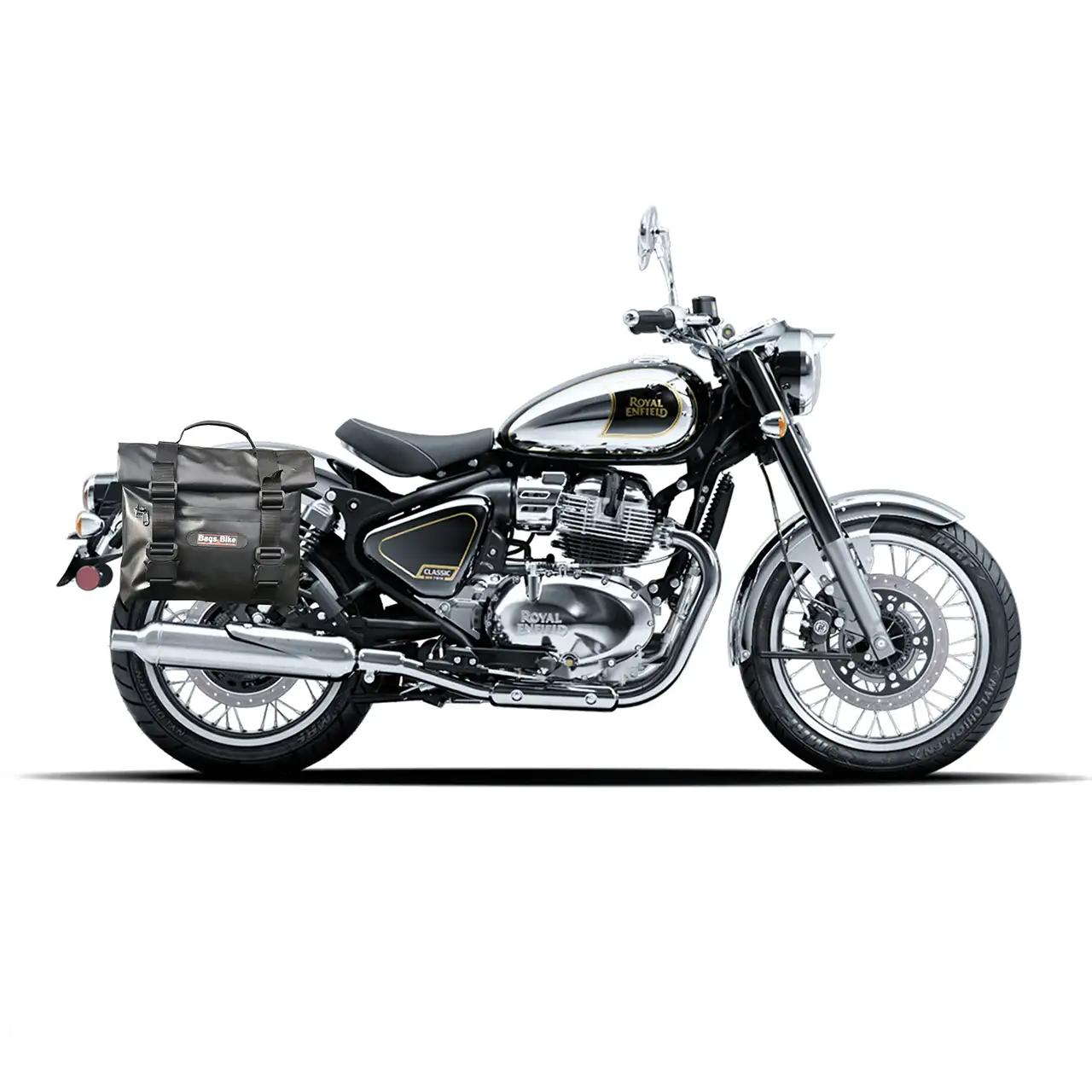 Panniers for Royal Enfield Classic 650, pair of AMIATA side bags - Image 3
