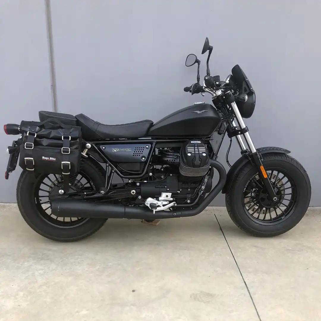 Panniers for Moto Guzzi Bobber, pair of CAMION in Leather side bags - Image 2