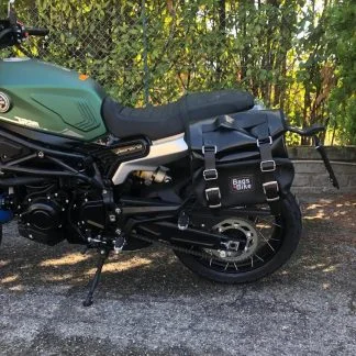 Pannier for Benelli Leoncino 800 Trail, single side bag CAMION in Leather