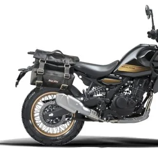 Panniers for Royal Enfield Himalayan 450, pair of CAMION in Leather side bags