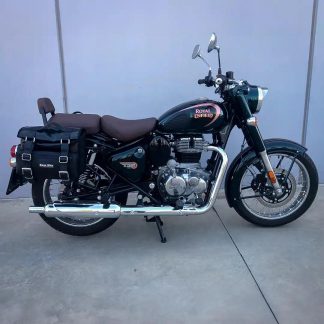 Panniers for Royal Enfield Classic 350, pair of CAMION in Leather side bags