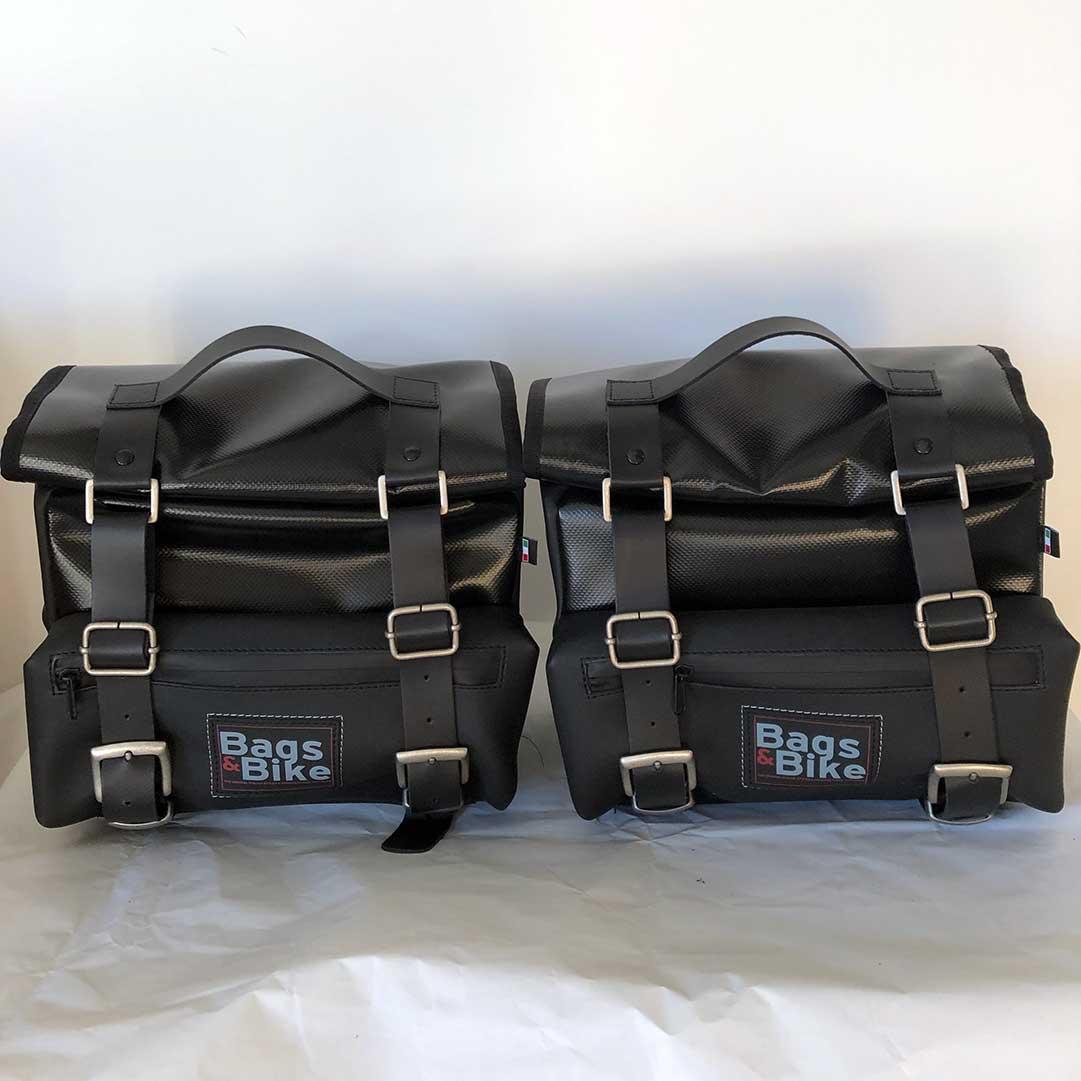 Panniers for Moto Guzzi V7 850 2021-25, pair of CAMION in Leather side bags - Image 2