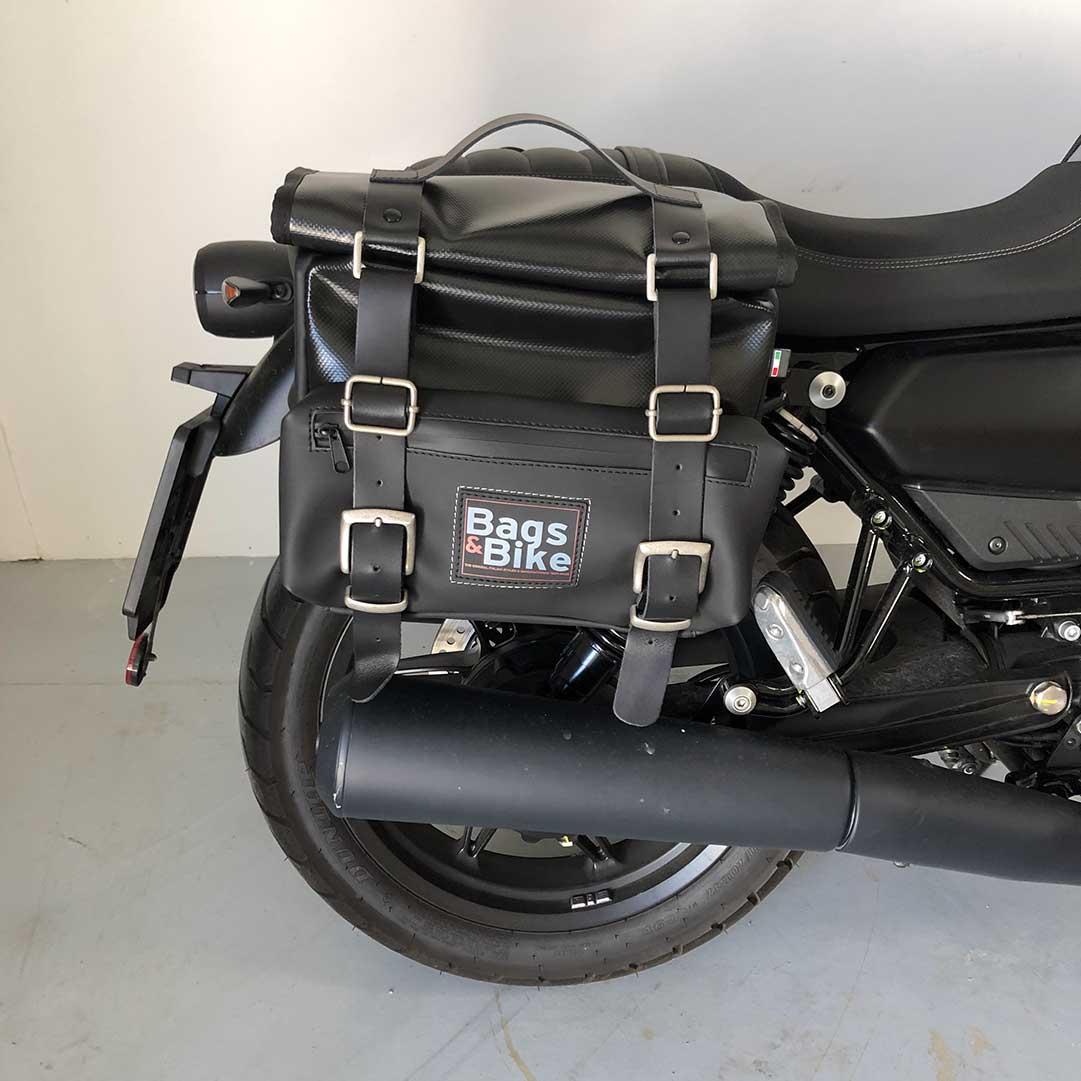 Panniers for Moto Guzzi V7 850 2021-25, pair of CAMION in Leather side bags - Image 3