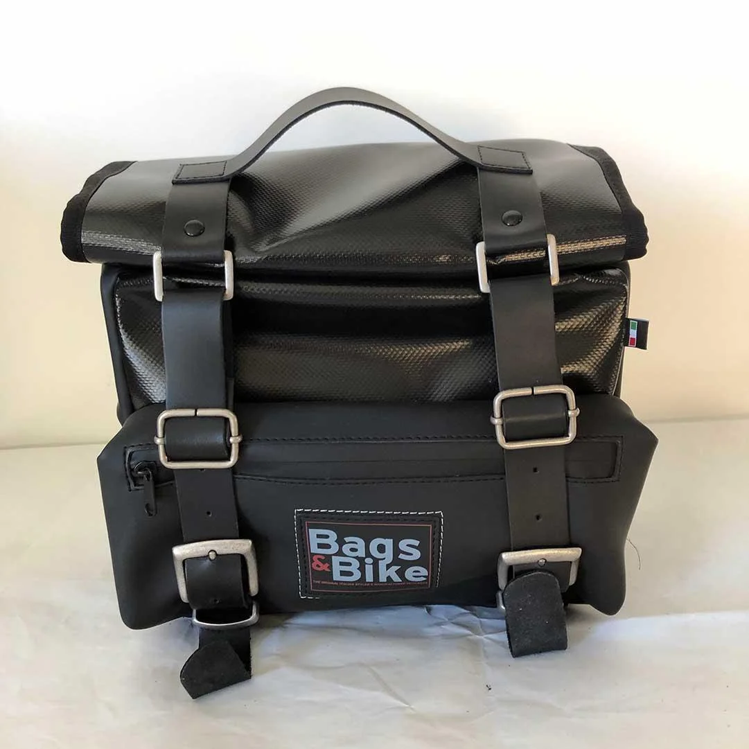 Borse laterali per Moto Guzzi V7 Special 2021/24, coppia di borse CAMION in Cuoio - immagine 4