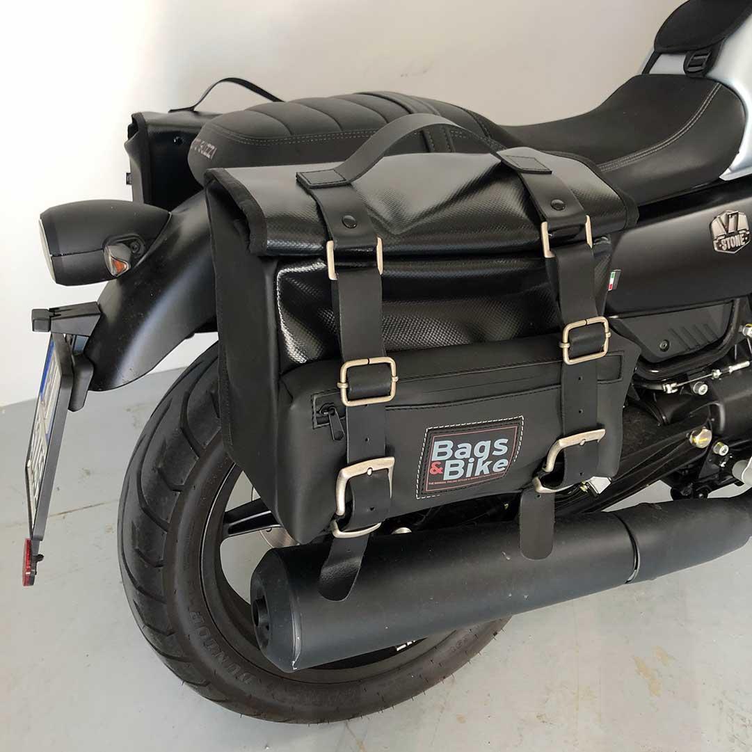 Panniers for Moto Guzzi V7 850 2021-25, pair of CAMION in Leather side bags - Image 5
