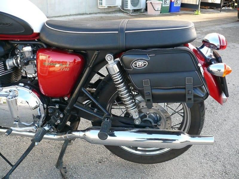 Panniers for Triumph Bonneville, pair of PERFECT side bags - Image 6