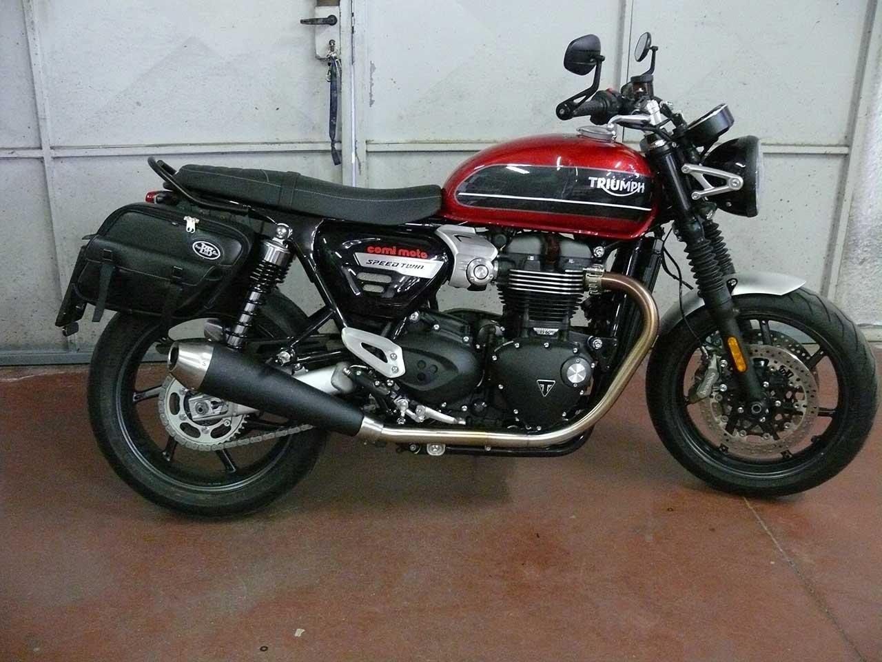 Panniers for Triumph Speed Twin, pair of PERFECT side bags - Image 4