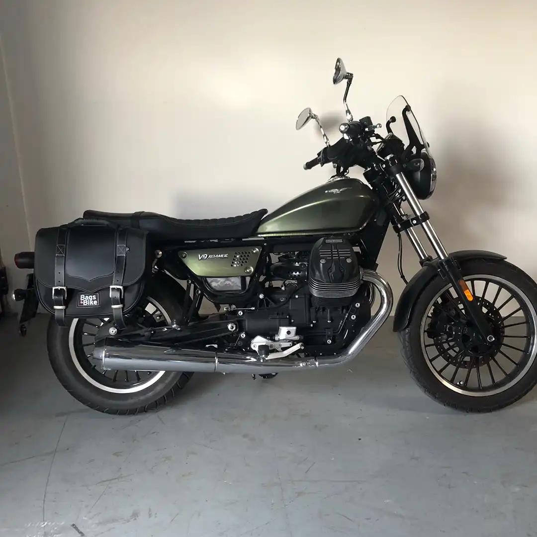 Panniers for Moto Guzzi Roamer, pair of CLASSIC in Black side bags