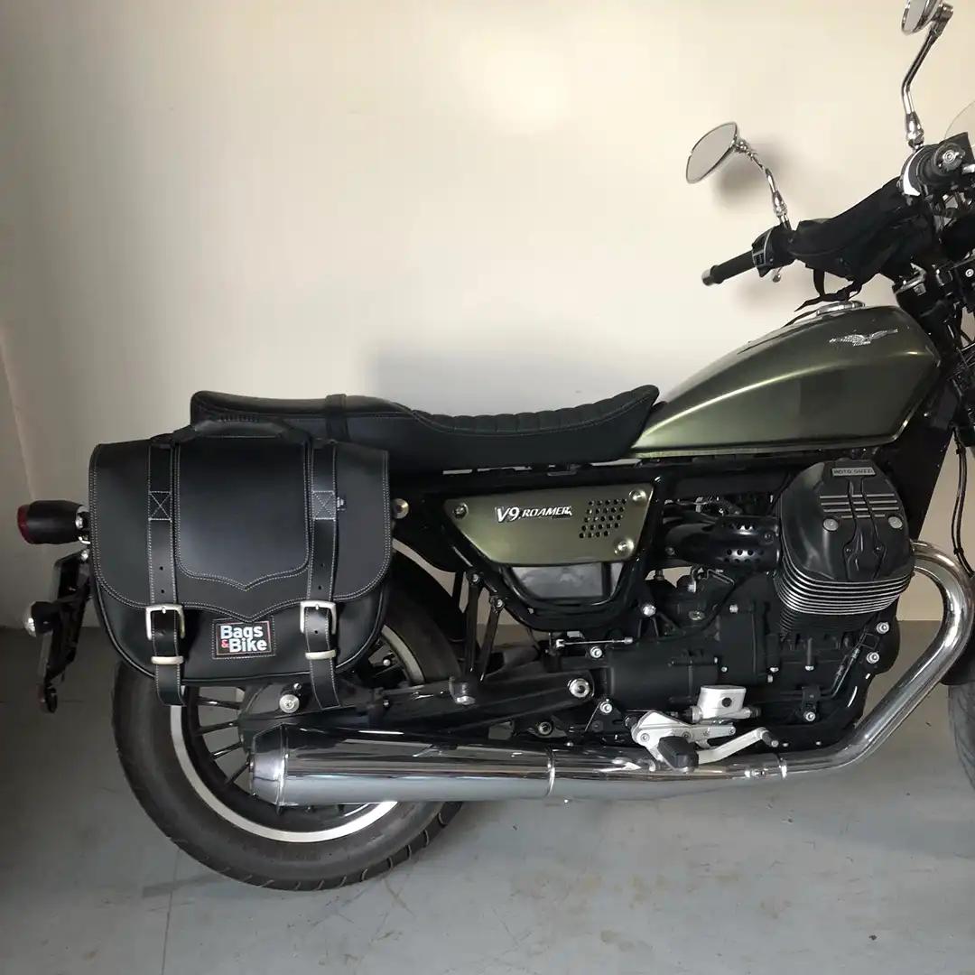 Panniers for Moto Guzzi Roamer, pair of CLASSIC in Black side bags - Image 4