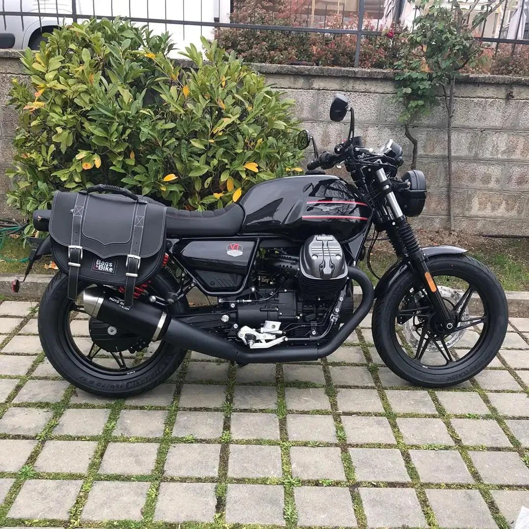 Borse laterali per Moto Guzzi V7 Special Edition, coppia di borse CLASSIC in Nera