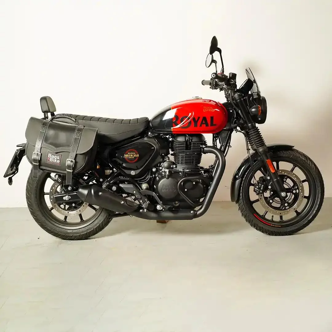Borse laterali per Royal Enfield Hunter 350, coppia di borse CLASSIC in Nera