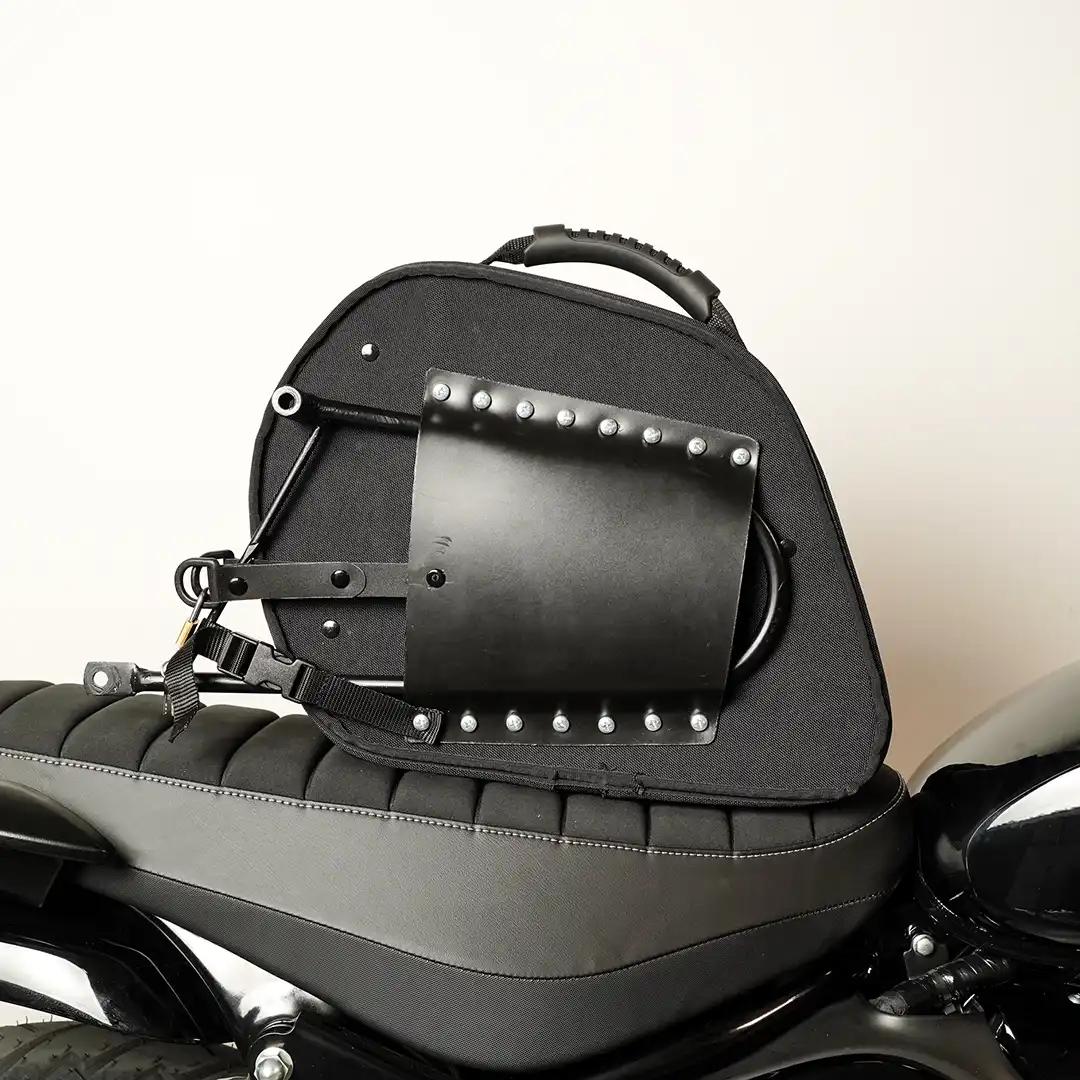 Panniers for Royal Enfield Hunter 350, pair of CLASSIC in Black side bags - Image 4
