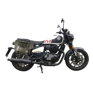 Panniers for Royal Enfield Shotgun, pair of CLASSIC in Black side bags