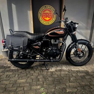 Panniers for Royal Enfield Bullet 350, pair of CLASSIC in Black side bags