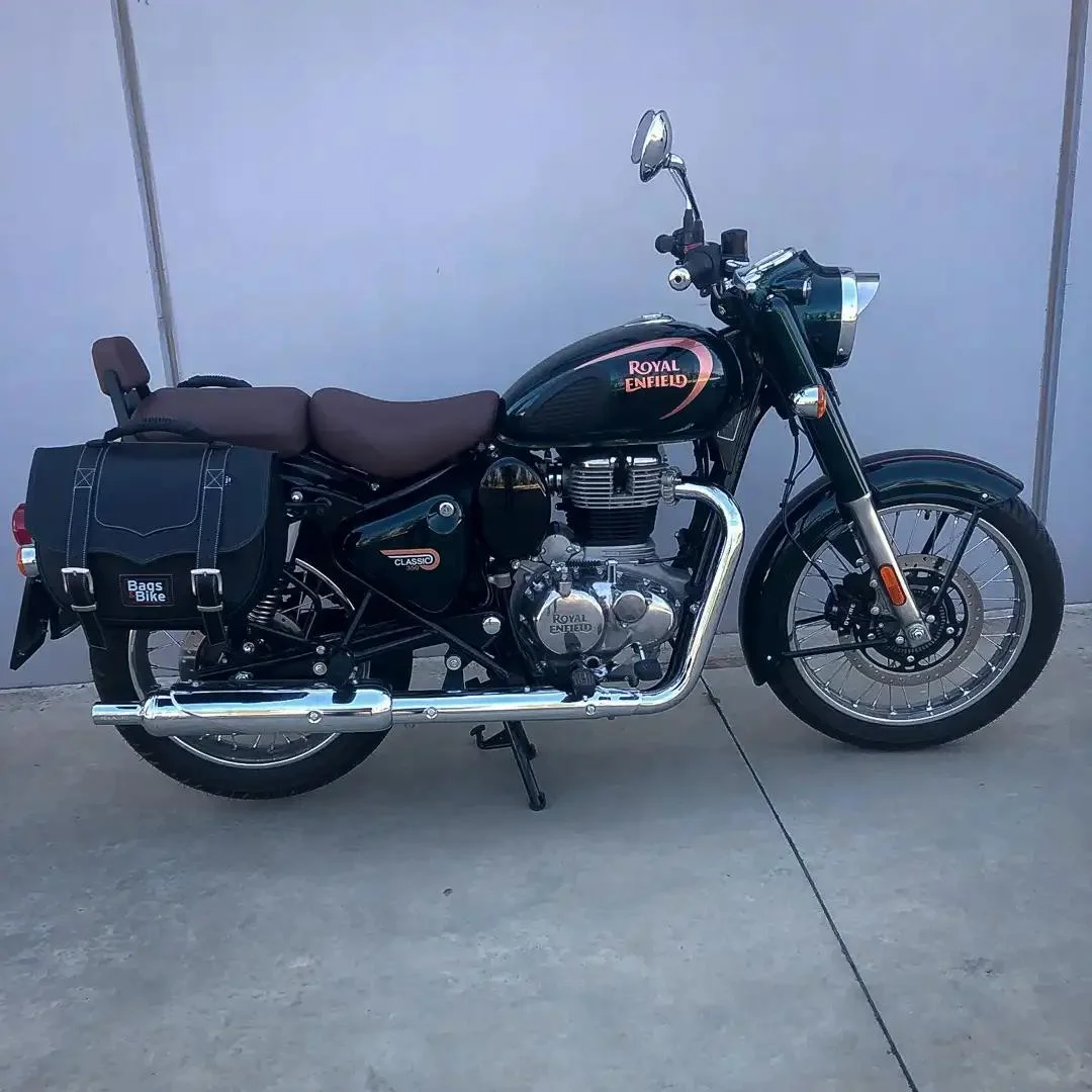 Borse laterali per Royal Enfield Classic 350, coppia di borse CLASSIC in Nera
