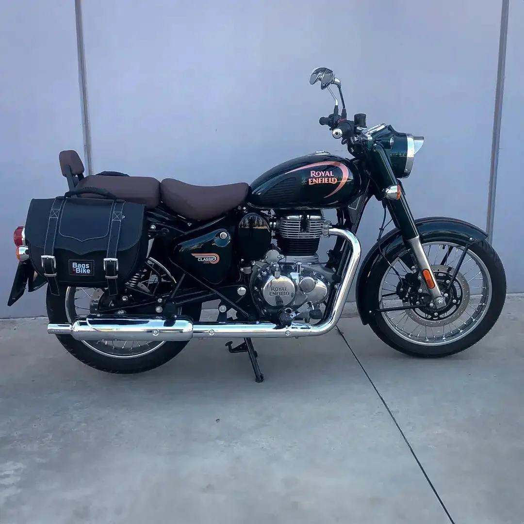 Borse laterali per Royal Enfield Classic 350, coppia di borse CLASSIC in Nera - immagine 2