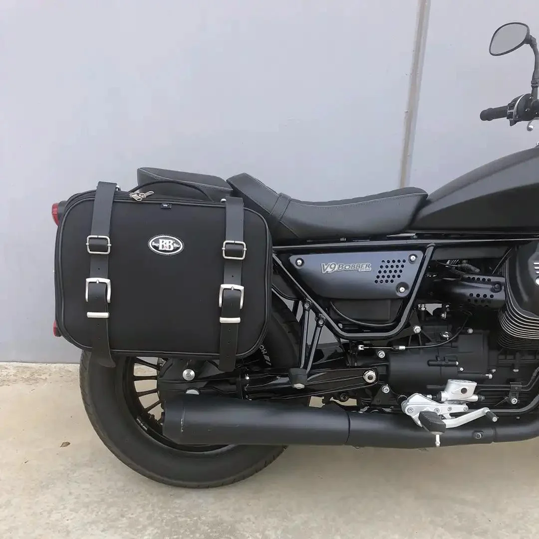 Borse laterali per Moto Guzzi Bobber, coppia di borse CONTAINER - immagine 2