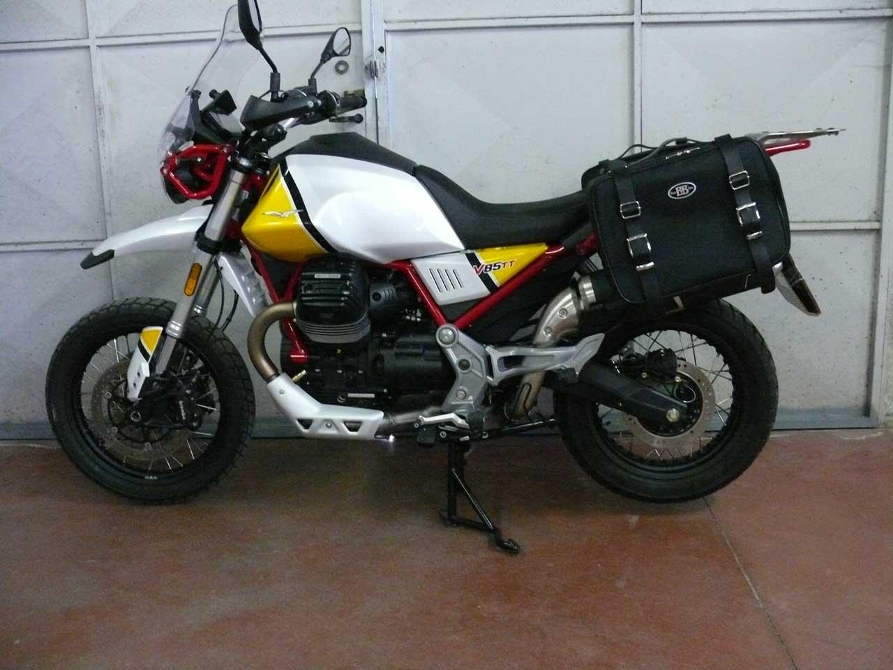 Panniers for Moto Guzzi V85TT, pair of CONTAINER side bags