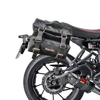 Panniers for Yamaha XSR 700, pair of CAMION in Leather side bags