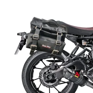 Panniers for Yamaha XSR 700, pair of CAMION in Leather side bags