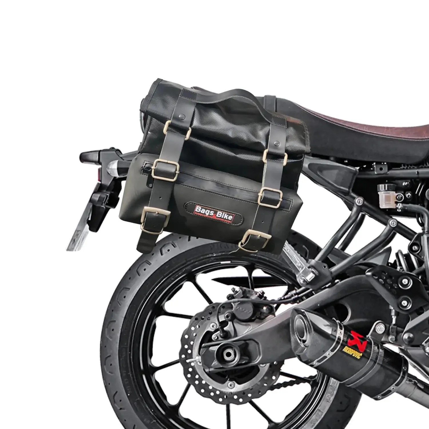 Panniers for Yamaha XSR 700, pair of CAMION in Leather side bags