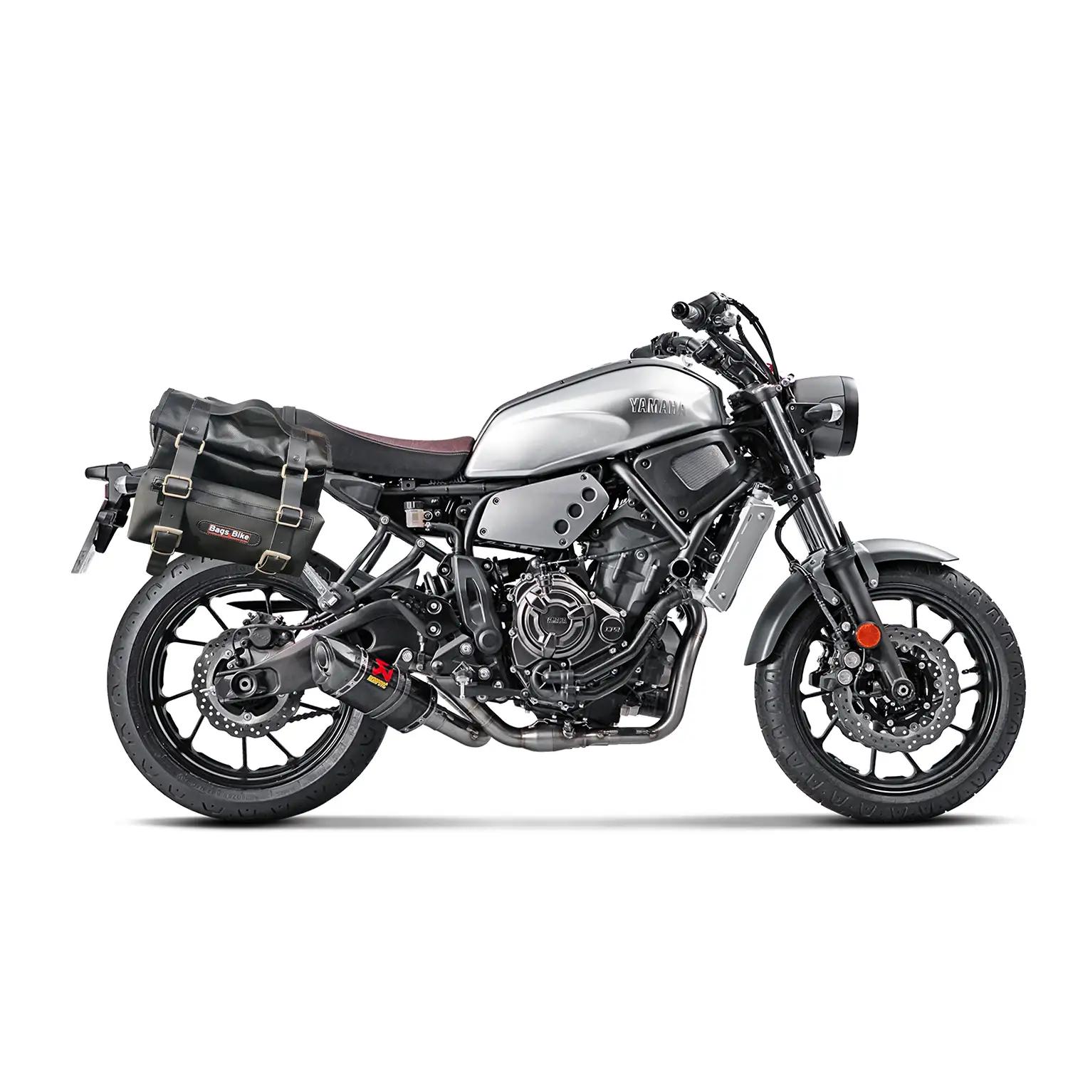 Panniers for Yamaha XSR 700, pair of CAMION in Leather side bags - Image 2