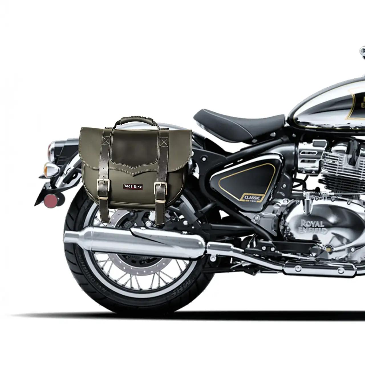 Panniers for Royal Enfield Classic 650, pair of CLASSIC in Black side bags