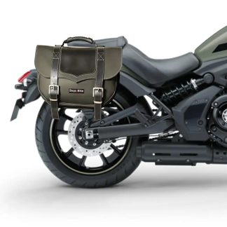 Panniers for Kawasaki Vulcan 650, pair of CLASSIC in Black side bags