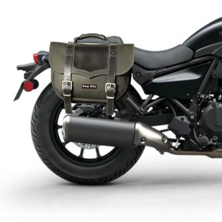 Panniers for Kawasaki Eliminator, pair of CLASSIC in Black side bags