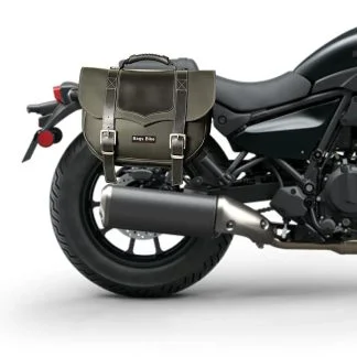 Panniers for Kawasaki Eliminator, pair of CLASSIC in Black side bags