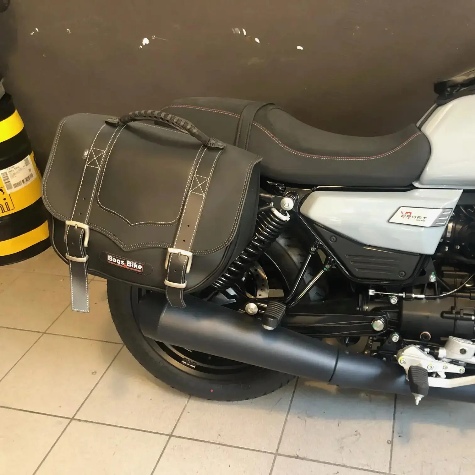 Borse laterali per Moto Guzzi V7 Sport, coppia di borse CLASSIC - immagine 3
