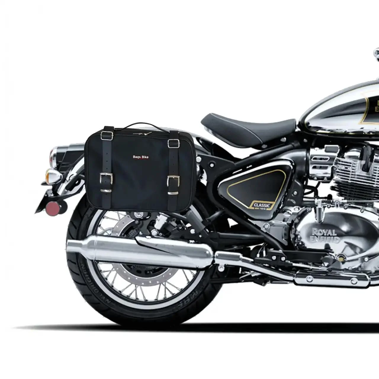 Panniers for Royal Enfield Classic 650, pair of CONTAINER side bags - Image 2