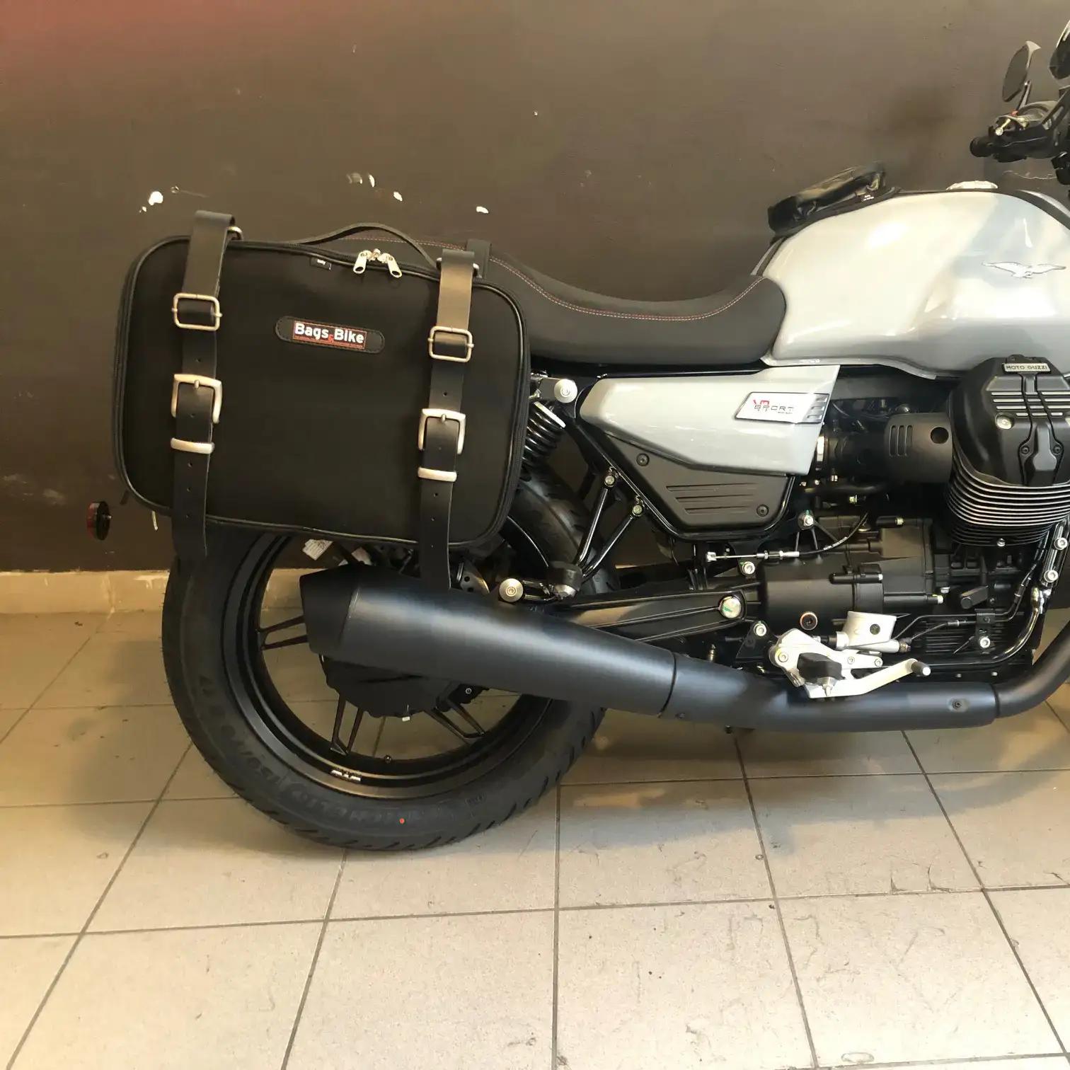 Panniers for Moto Guzzi V7 Sport, pair of CONTAINER side bags - Image 3