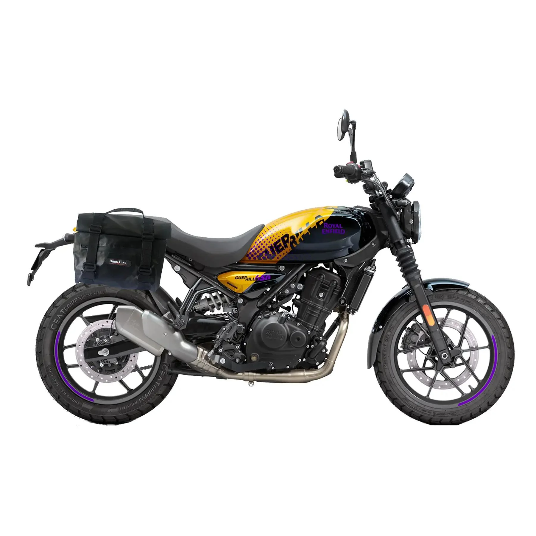 Panniers for Royal Enfield Guerrilla, pair of DOLOMITI side bags - Image 2