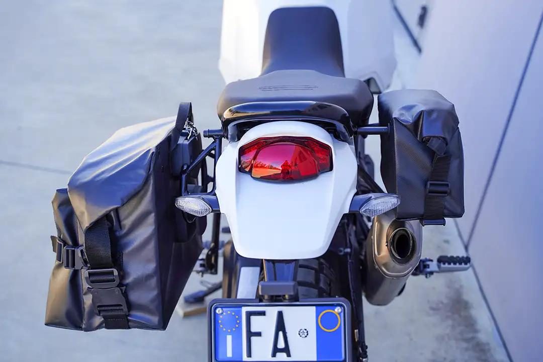 Panniers for Ducati Desert X, pair of EVEREST SX E ENDURO DX side bags