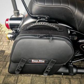 Panniers for Royal Enfield Bullet 350, pair of EXCLUSIVE side bags