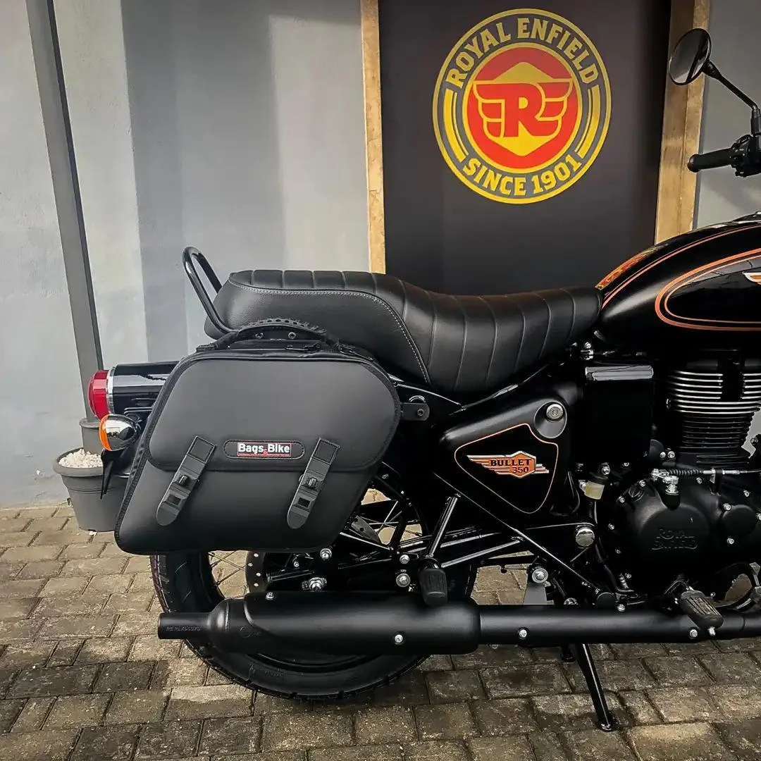 Borse laterali per Royal Enfield Bullet 350, coppia di borse EXCLUSIVE - immagine 4